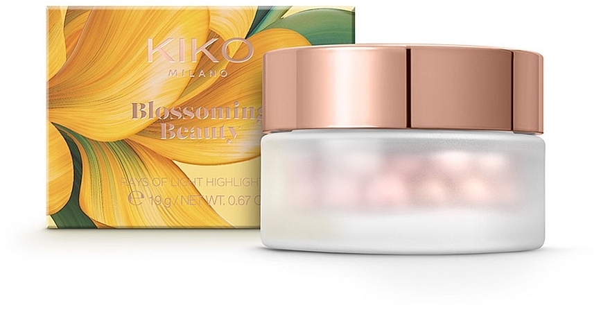 Хайлайтер для лица с сияющим эффектом - Kiko Milano Blossoming Beauty Rays Of Light Highlighter — фото N2