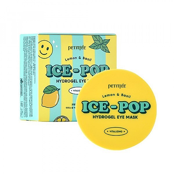 Гидрогелевые патчи под глаза с лимоном и базиликом - Petitfee & Koelf Lemon & Basil Ice-Pop Hydrogel Eye Mask — фото N5