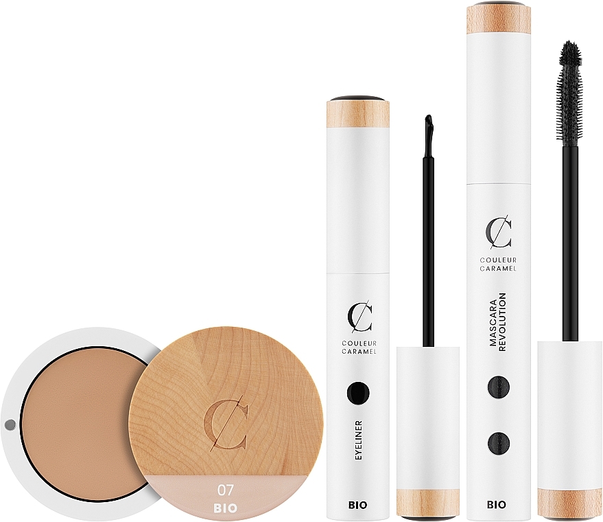 Праздничный набор №6 - Couleur Caramel (eyeliner/5ml + corrector/4g + mascara/6ml) — фото N1