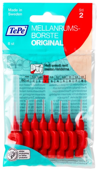 Набор межзубных ершиков "Original", 0,5 мм - TePe Interdental Brush Original  — фото N1