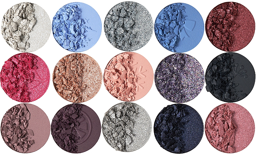 Палетка теней для век, 15 оттенков - Parisa Cosmetics Winter Kisses Eyeshadow Palette — фото N9