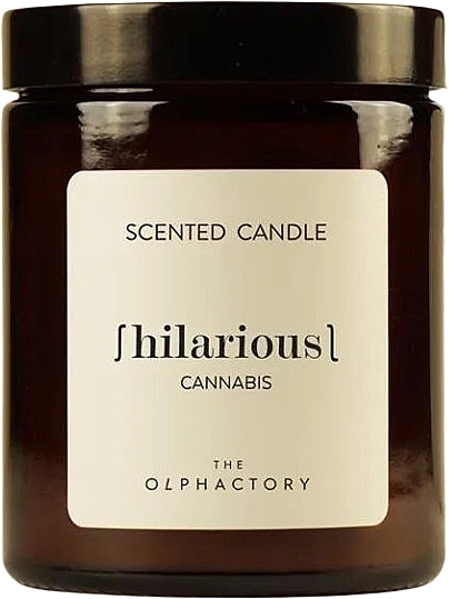 Ароматическая свеча в банке - Ambientair The Olphactory Hilarious Cannabis Candle — фото N1