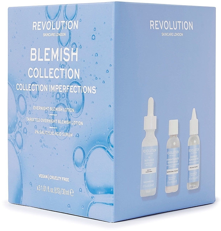 Набор - Revolution Skincare Blemish Collection (f/lot/30ml + f/lot/30ml + f/serum/30ml) — фото N2