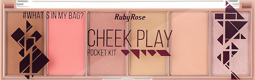 Палетка для макіяжу - Ruby Rose Cheek Play Pocket Kit — фото N2