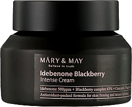 Антивозрастной крем с идебеноном - Mary & May Idebenone Blackberry Complex Intense Cream — фото N1