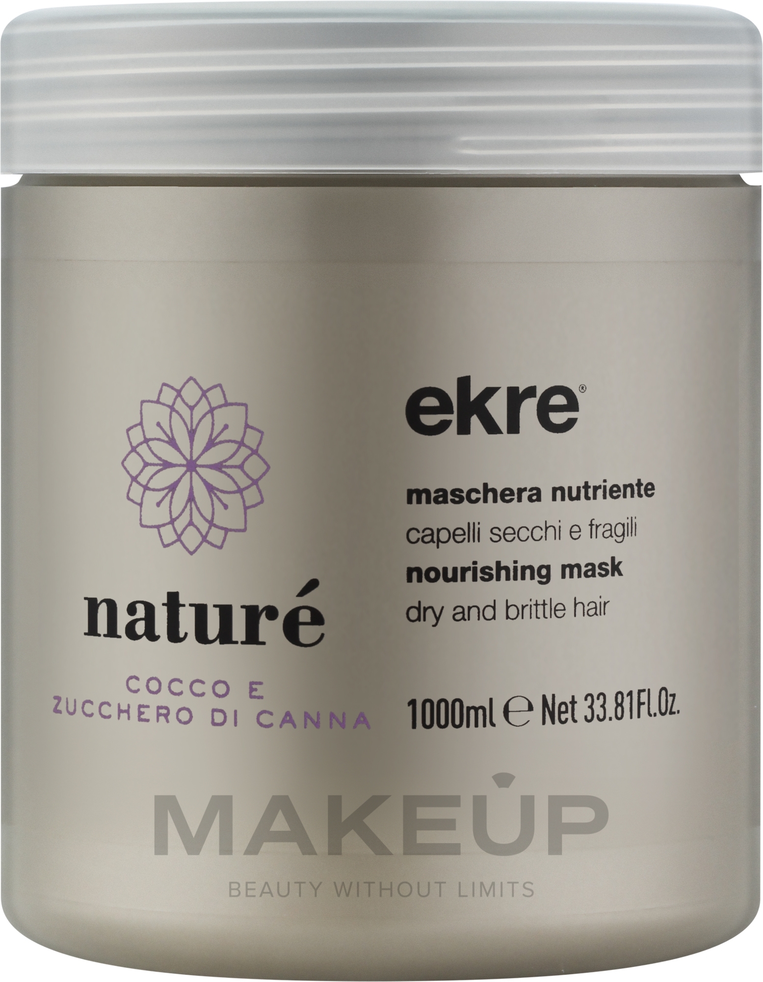Маска для сухих волос с экстрактом кокоса - Ekre Nature Nourishing Mask Dry And Brittle Hair  — фото 1000ml