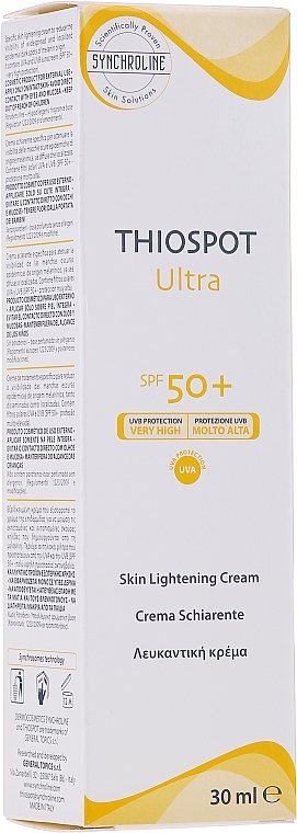Осветляющий крем для кожи с гиперпигментацией SPF 50 - Synchroline Thiospot Ultra Skin Lightening Cream — фото N1