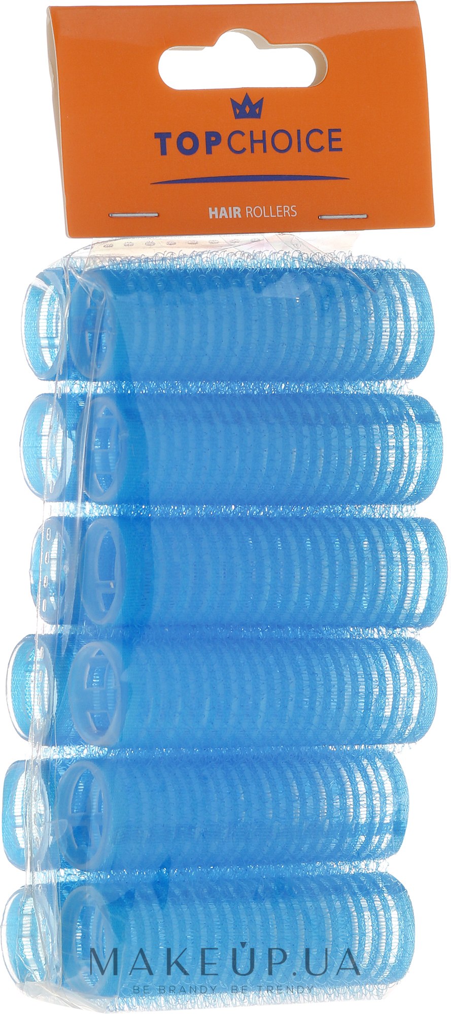 Бігуді-липучки для волосся "Velcro", діаметр 18 мм, 12 шт., 0188 - Top Choice — фото 12шт