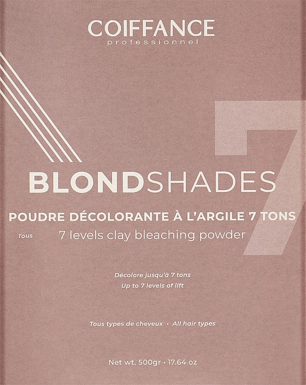 УЦЕНКА Осветляющая пудра для волос с глиной - Coiffance Professional Blondshades 7 Levels Clay Bleaching Powder * — фото N1