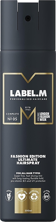 Лак для волос - Label.m Fashion Edition Ultimate Hairspray — фото N1