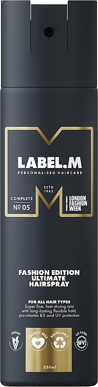 Лак для волосся - Label.m Fashion Edition Ultimate Hairspray — фото N1