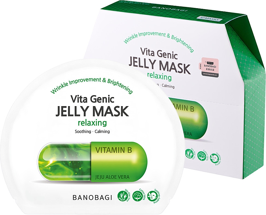 Балансувальна вітамінна тканинна маска - Banobagi Vita Genic Jelly Mask Relaxing — фото N2