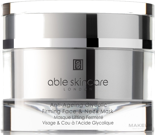 Укрепляющая антивозрастная маска для лица - Able Skincare Anti-Ageing Glycolic Firming Face & Neck Mask — фото 50ml