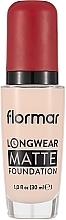 Духи, Парфюмерия, косметика Тональная основа матирующая - Flormar Longwear Matte Foundation