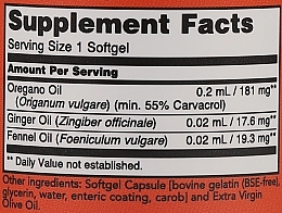 Капсули "Олія орегано" - Now Foods Oregano Oil Intestinal Support — фото N3