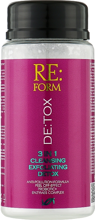 Энзимная пудра для кожи головы "Очистка и детоксикация волос" - Re:form De:tox