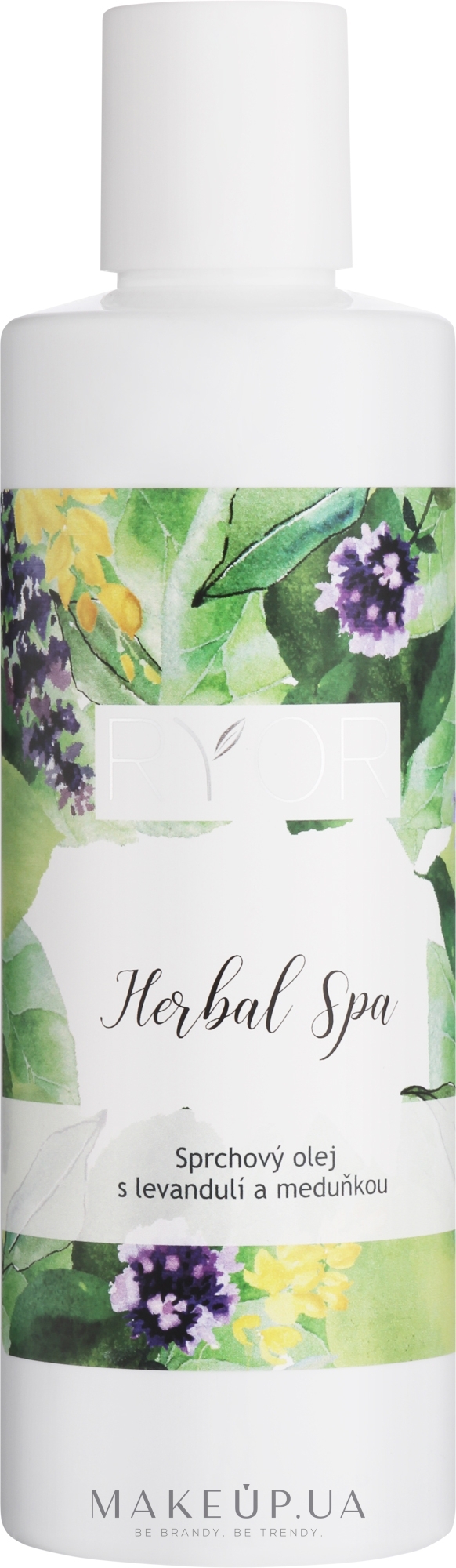 Масло для душа с лавандой и мелиссой - Ryor Herbal Spa Oil For Shower And Bath — фото 200ml