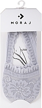 Шкарпетки жіночі низькі мереживні, 1 пара, сірі - Moraj — фото N1
