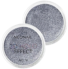 Серебряная пудра для ногтей с голографическим эффектом - NeoNail Professional 3D Holo Effect — фото N2