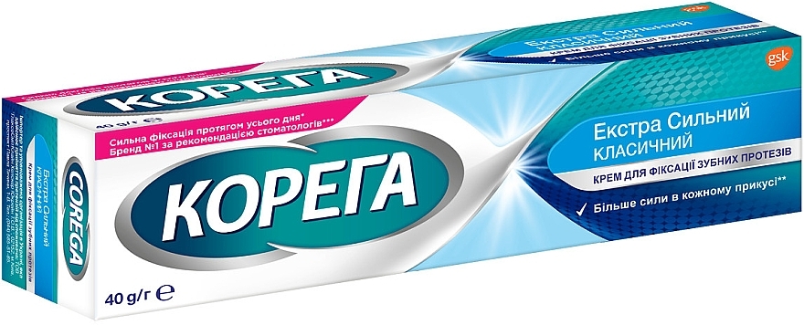 УЦІНКА Крем для фіксації зубних протезів Corega екстра сильний - Corega Extra Strong * — фото N2