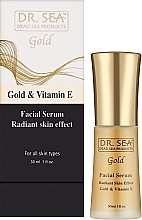 Сироватка для обличчя з золотом і вітаміном Е - Dr.Sea Gold & Vitamin E Radiant Skin Effect Serum — фото N2