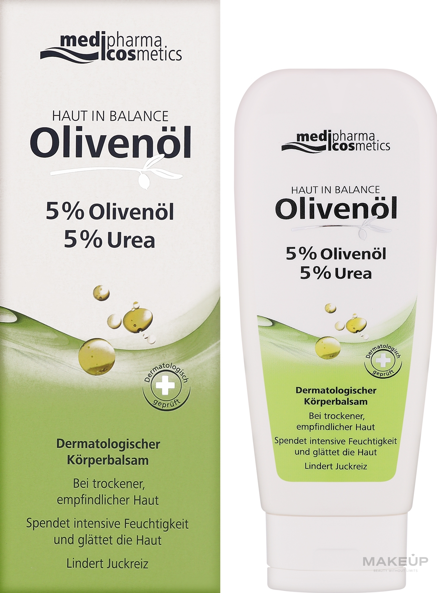 Дерматологический бальзам для тела с мочевиной 5% - Medipharma Cosmetics Haut In Balance Olivenol — фото 200ml