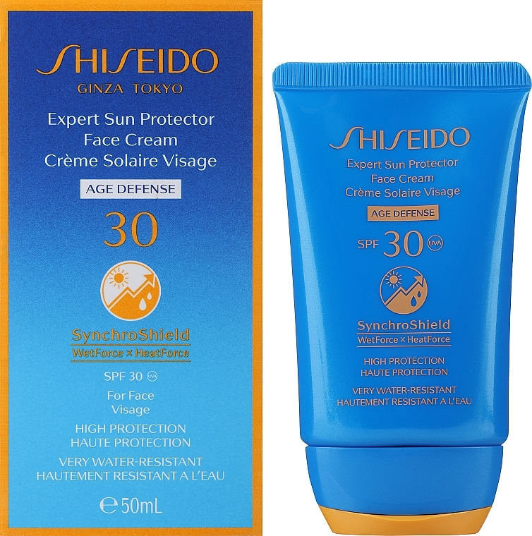 Солнцезащитный крем для лица - Shiseido Expert Sun Protection Face Cream SPF30 — фото N2