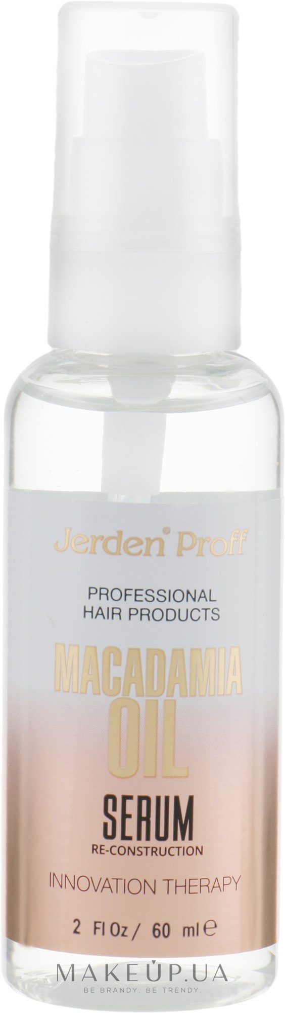 Сыворотка для волос с маслом Макадамии - Jerden Proff Macadamia Oil Serum — фото 60ml