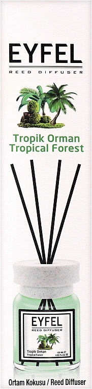 Аромадиффузор "Тропический лес" - Eyfel Perfume Reed Diffuser Tropical Forest — фото N1
