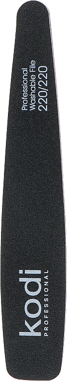Пилка для нігтів "Конусна" 220/220, чорний/фіолетовий - Kodi Professional — фото N1