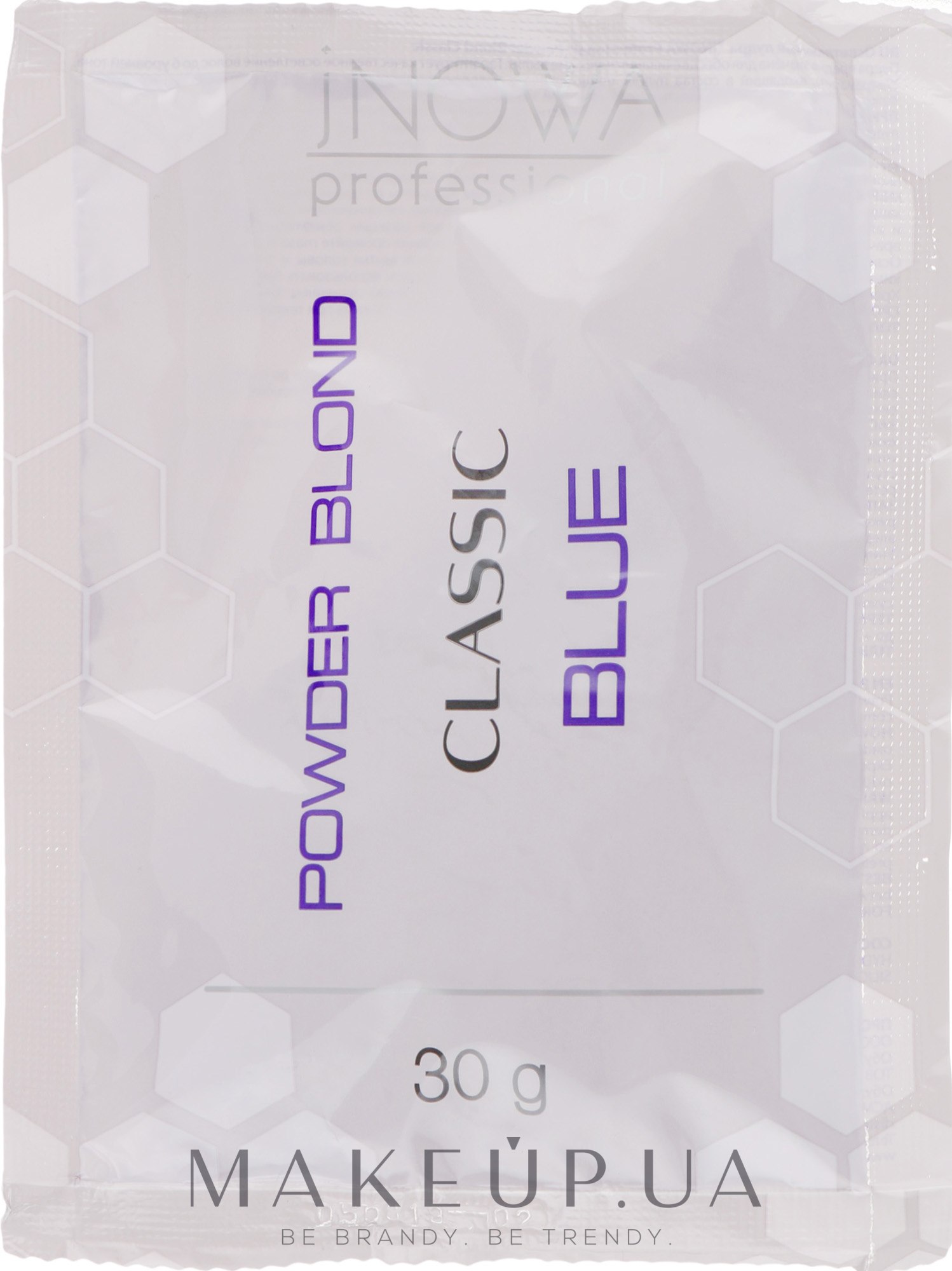 Обесцвечивающая пудра с антижелтым эффектом, беспылевая, синяя - jNOWA Professional Ing Professional Color Bleaching Powder  — фото 30g