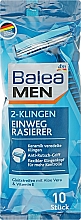 Набор одноразовых станков для бритья на 2 лезвия, 10 шт - Balea Men 2-Klingen — фото N1