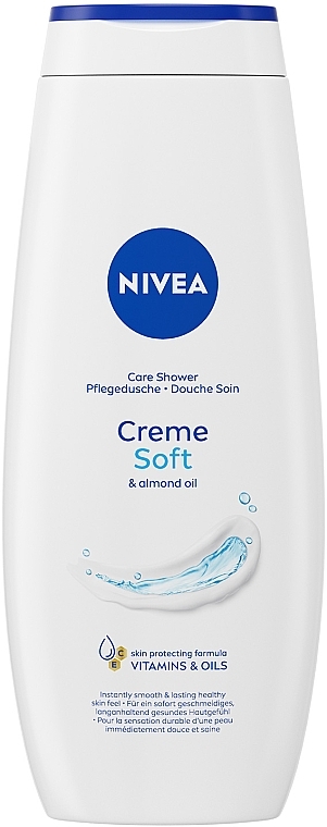 Гель-догляд для душу "Крем Софт і мигдалева олія" - NIVEA Creme Soft & Almond Oil Pure Care Shower