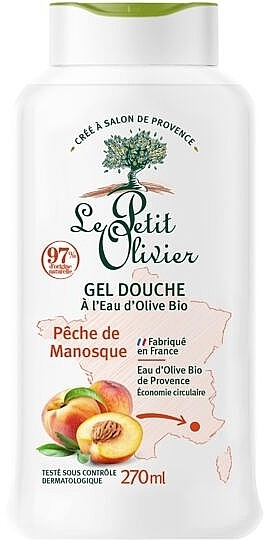 Гель для душу "Персик" - Le Petit Olivier Manosque Peach Shower Gel — фото N1