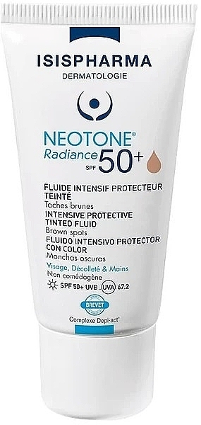 Тонувальний флюїд - Isispharma Neotone Radiance SPF 50+ Intensive Protective Tinted Fluid Medium — фото N1