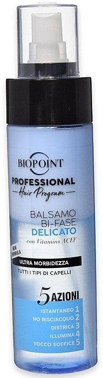 Делікатний двофазний кондиціонер для волосся - Biopoint Delicate Balsamo Bi-Fase — фото N1