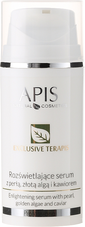 Осветляющая сыворотка для лица - APIS Professional Exclusive TerApis Enlightening Serum With Pearl, Golden Algae And Caviar