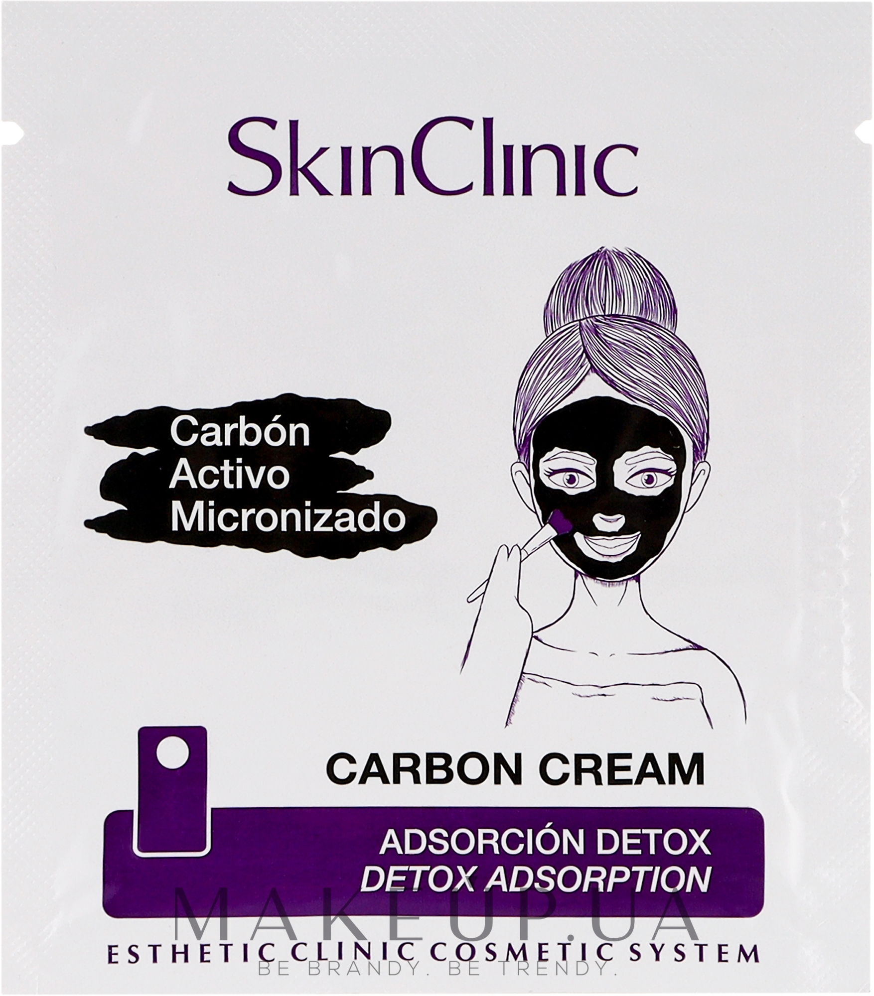 Маска-крем для обличчя "Карбон" - SkinClinic Carbon Cream — фото 6ml