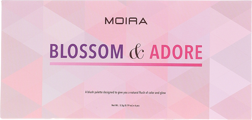 Палетка рум'ян для обличчя - Moira Blossom & Adore Blush Palette — фото N4