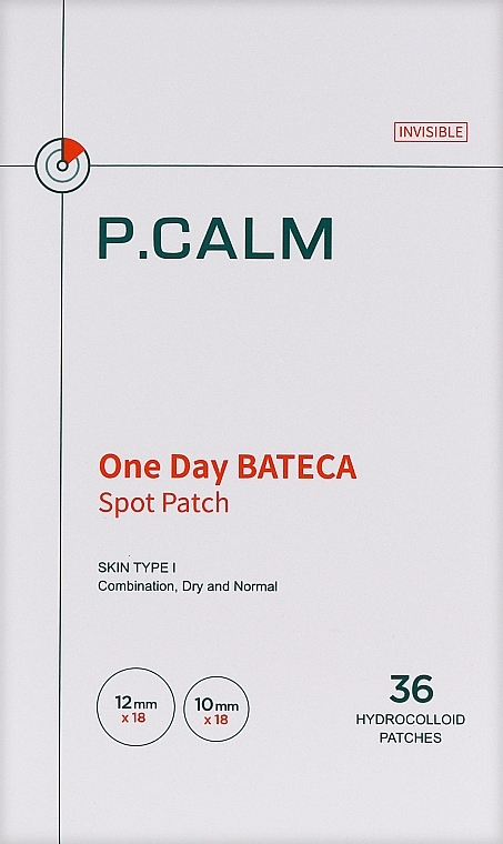 Пластирі від прищів - P.CALM One Day Bateca Spot Patch