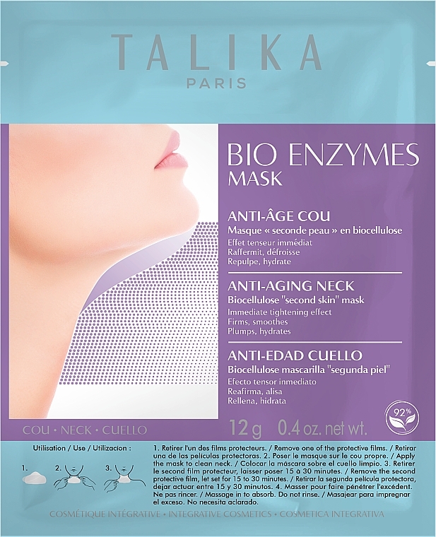 Маска для області шиї - Talika Bio Enzymes Mask Anti-Age — фото N1