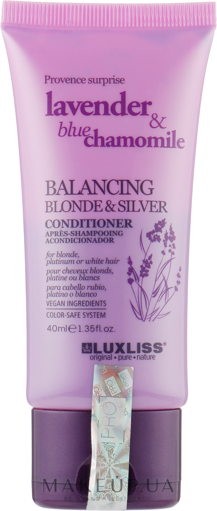 Кондиціонер для блонду - Luxliss Balancing Blonde & Silver Conditioner — фото 40ml