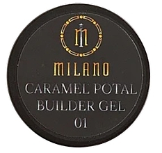 Духи, Парфюмерия, косметика Гель для наращивания ногтей - Milano Caramel Potal Builder Gel