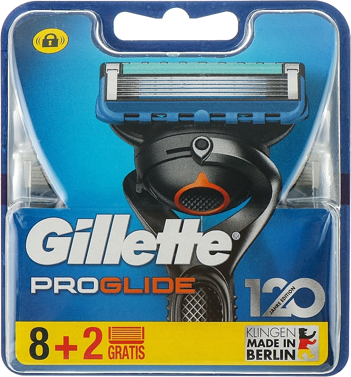 Сменные кассеты для бритья, 10 шт. - Gillette Fusion 5 ProGlide — фото N1