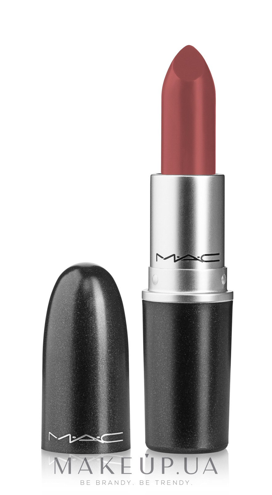 Стойкая губная помада - MACSatin Lipstick — фото Brave