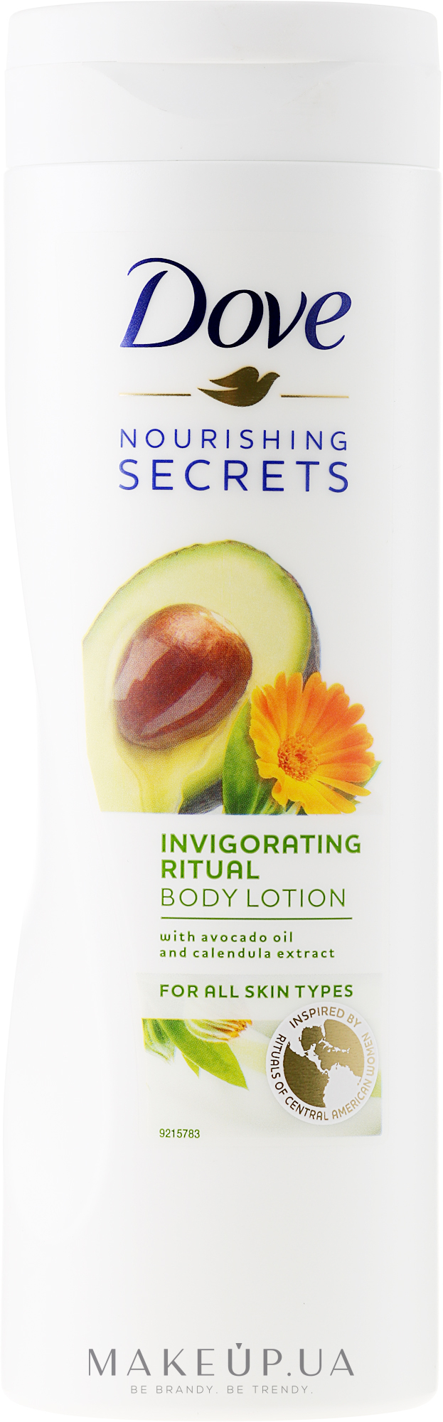 Лосьйон для тіла "Для пробудження" з олією авокадо та екстрактом календули  - Dove Nourishing Invigorating Body Lotion — фото 400ml