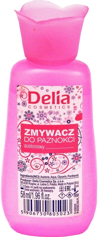 Рідина для зняття лаку, рожева - Delia Nail Polish Remover — фото N1