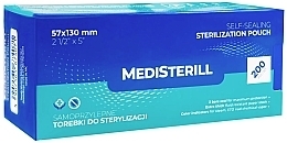 Самозапечатувальний пакет для стерилізації інструментів в автоклаві, 5.7 x 13 см - MediSterill Self-Sealing Sterelization Pouch — фото N1