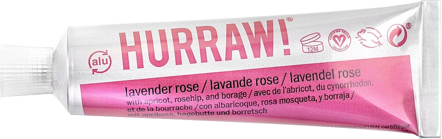 Концентрований універсальний бальзам з ароматом лаванди і троянди - Hurraw! Balmtoo Lavender Rose — фото N1