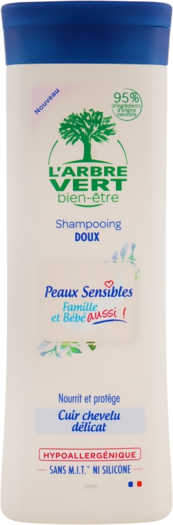 Шампунь для всієї родини - L`Arbre Vert Sensitive Shampoo — фото N1